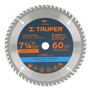 DISCO SIERRA PARA MADERA 7 1/4"