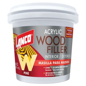 MASILLA ACRILICA WOOD NOGAL 8 ONZ LANCO