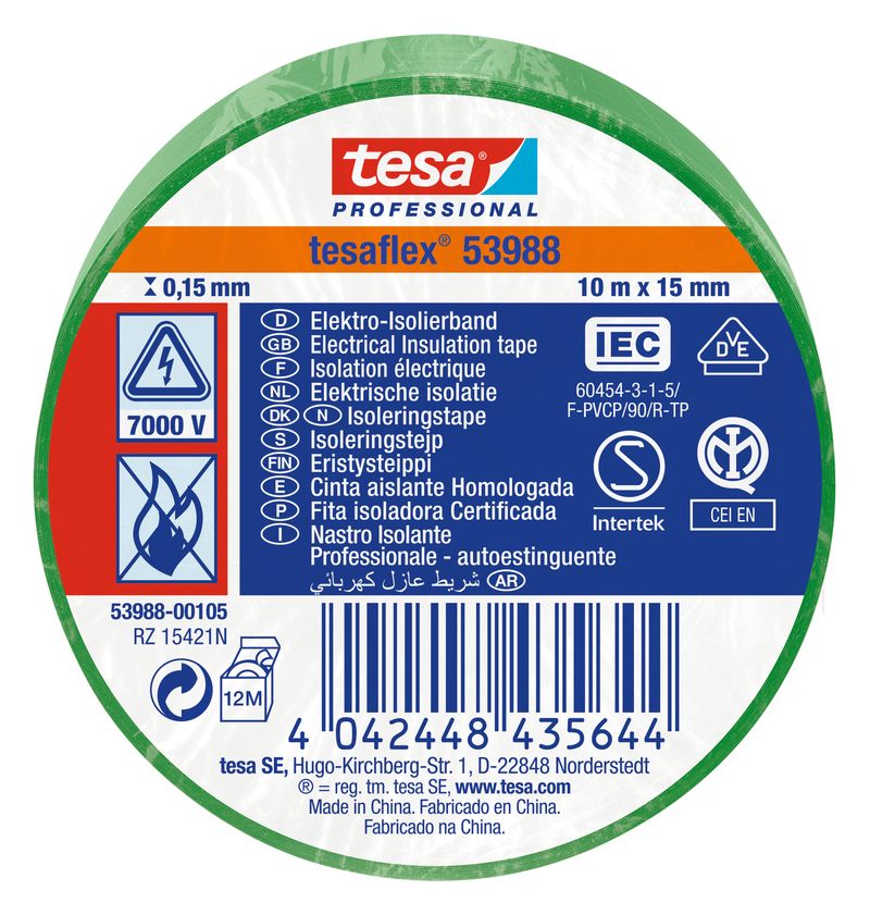 2510-9135-CINTA-AISLAR-15MMX10M-VERDE-TESA