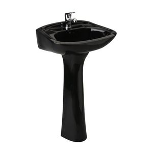 LAVAMANOS NEGRO CON PEDESTAL FERRARA