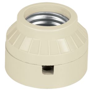 SOCKET BAQUELITA SOBREPONER VOLTECK 2" DIAM MARFIL