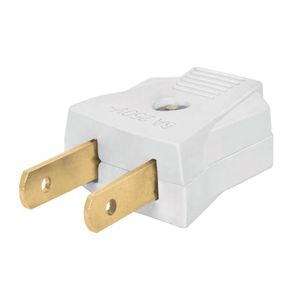 ESPIGA PLANA S/TIERRA 127V 10A DOS PIEZAS BLANCA VOLTECK