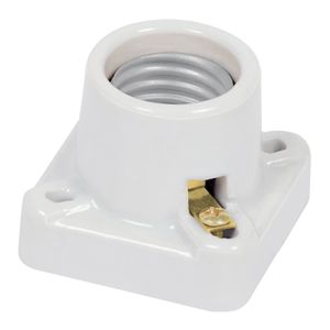 SOCKET PORCELANA ALTA TEMPERATURA VOLTECK   ESCUADRA
