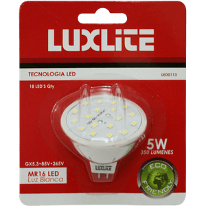 BOMBILLO LED LUZ BLANCA LUXLITE 5W