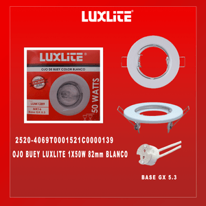 OJO DE BUEY COLOR BLANCO 1X50W LUXLITE