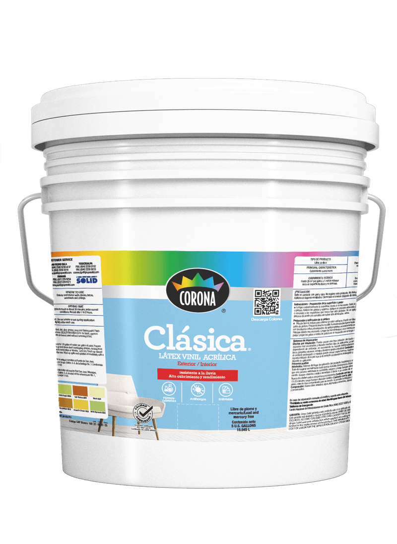 Pintura quantum latex blanca cubeta