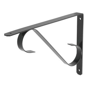 SOPORTE PARA REPISA COLONIAL BEST VALUE 30CM NEGRO