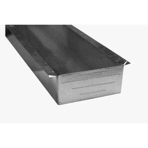 CANAL GALVANIZADO CUADRADO 28MM CON TOPE