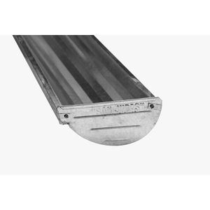 CANAL GALVANIZADO REDONDO 28MM CON TOPE