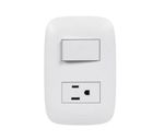 2510-9050TOMA-POLARIZADO-E-INTERRUPTOR-SENCIA-BLANCA