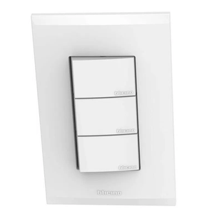 INTERRUPTOR TRIPLE SENCILLO BLANCO NOBILE