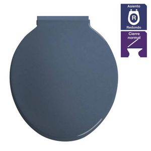 ASIENTO AZUL GALAXIE PARA SANITARIO REDONDO