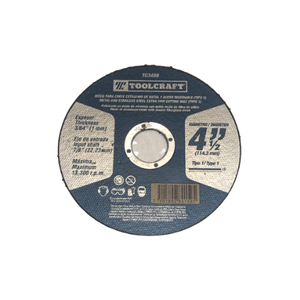 DISCO CORTE METAL TOOLCRAFT 4 1/2X7/8" 1MM
