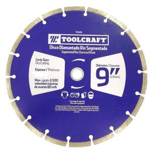 DISCO DIAMANTE SEGMENTADO TOOLCRAFT 9"
