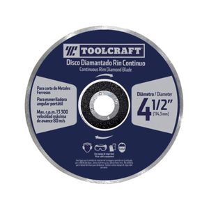 DISCO DIAMANTE CONTINUO TOOLCRAFT 4.1/2"