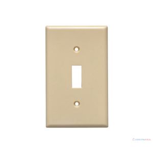 PLACA SENCILLA EAGLE MARFIL INTERRUPTOR PALANCA