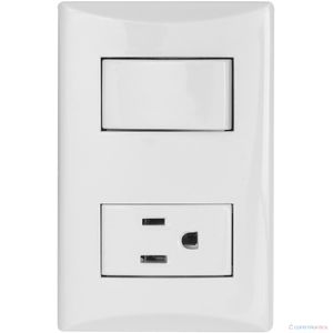 TOMA E INTERRUPTOR EAGLE 15A BLANCO