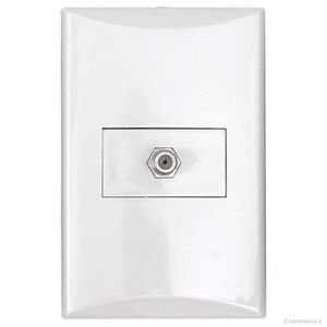 PLACA COAXIAL TV EAGLE PLATA