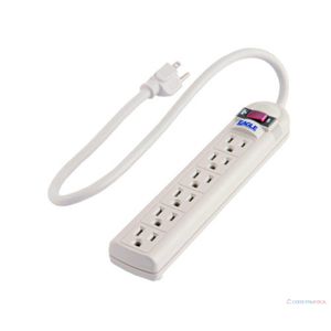REGLETA 6 SALIDAS EAGLE 15A 125V BEIGE