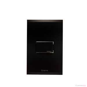 INTERRUPTOR SENCILLO SIMPLE 15A NEGRO NOBILE