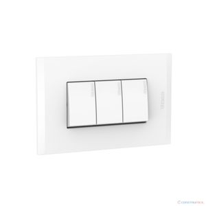 INTERRUPTOR TRIPLE 3W NOBILE 15A BLANCO