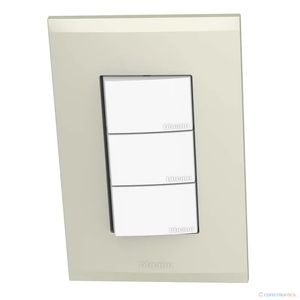INTERRUPTOR TRIPLE 3W NOBILE 15A CHAMPAGNE