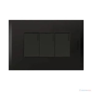 INTERRUPTOR TRIPLE 3W NOBILE 15A NEGRO