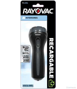 Linterna De Cabeza Recargable Led De 38 Lm - Rayovac - Cemaco