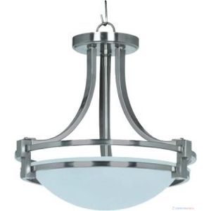 LAMPARA COLGANTE 2L 60W E27 NIQUEL SATINADO