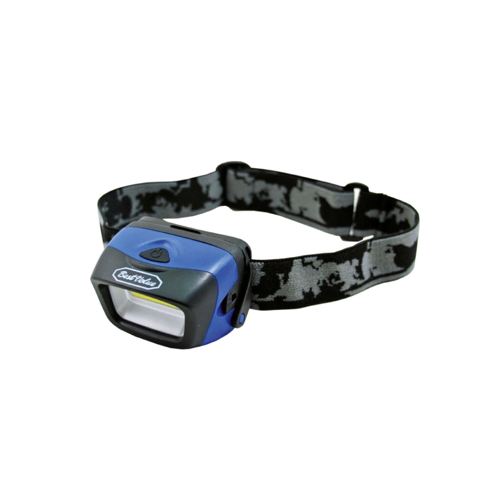 LINTERNA LED PARA MINERO 200 LUMENES BEST VALUE AZUL 3AAA CONSTRUFACIL