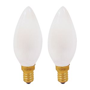 BOMBILLO DECORATIVO TORPEDO 2 PACK BEST VALUE 40W NEVADO E12