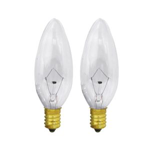 BOMBILLO DECORATIVO TORPEDO 2 PACK BEST VALUE 40W CLEAR E12