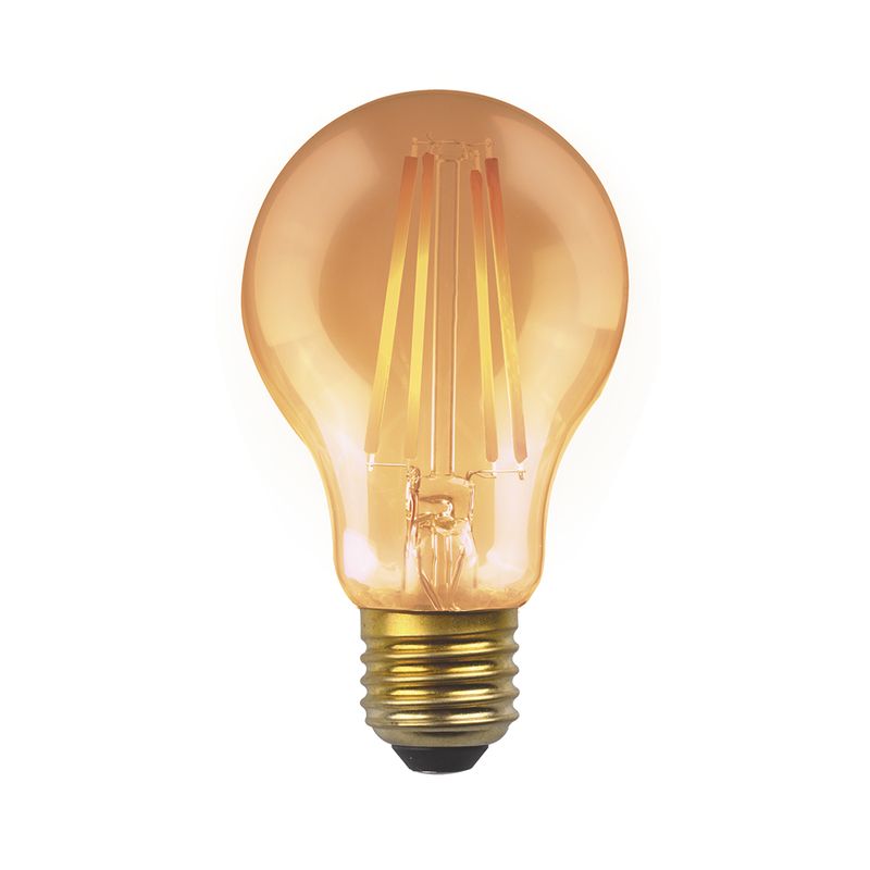 Lxcom Lighting Bombilla LED de 4 W, media cromada, E14, regulable, con  punta dorada, vintage, equivalente a 40 W, blanco cálido, bombillas  decorativas