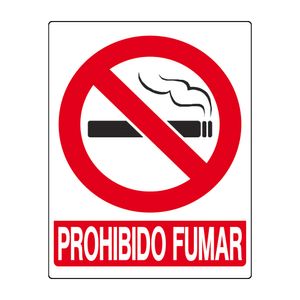SEÑAL DE INFORMACION PROHIBIDO FUMAR