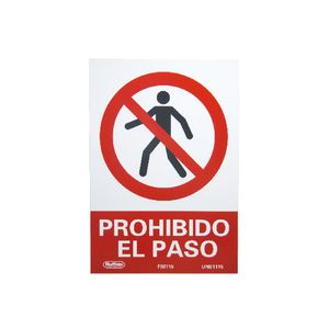 SEÑAL DE INFORMACION PROHIBIDO EL PASO