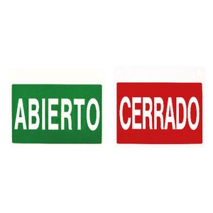 SEÑAL DE INFORMACION ABIERTO/CERRADO