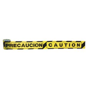 CINTA PRECAUCION BEST VALUE 4"X25M AMARILLO/NEGRO