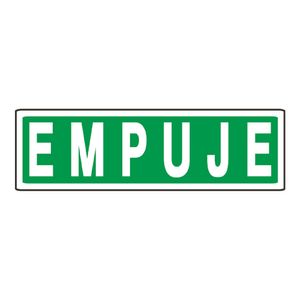 SEÑAL DE INFORMACION EMPUJE