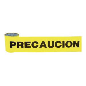 CINTA PRECAUCION BEST VALUE 3"X1000' AMARILLO/NEGRO