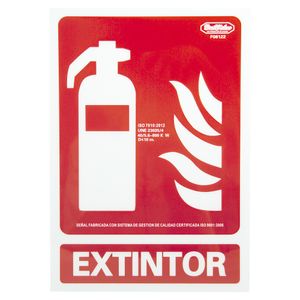 SEÑAL EQUIPO DE FUEGO  LUMINOSA EXTINTOR