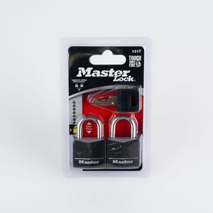 CANDADO ALUMINIO CUBIERTO JUEGO MASTER LOCK 1 3/16" (2 UNDS)