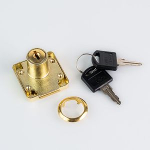 CERRADURA GAVINETE DECKEN 40X40MM DORADO