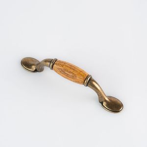 JALADERA MUEBLE INSERTO MADERA DECKEN 76MM CAFÉ ANTIGUO