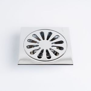 REPOSADERA TIPO FLOR CROMO 10X10CM