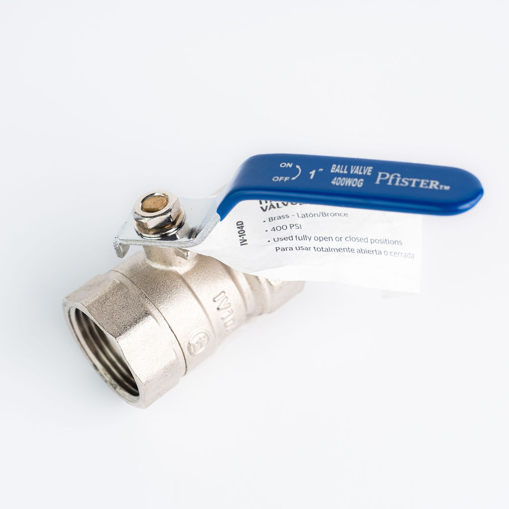 LLAVE BOLA CIERRE RAPIDO PRICE PFISTER 1" CONSTRUFACIL