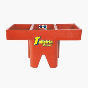 PILA PLASTICA 2 LAVADEROS TALISHTE TERRACOTA