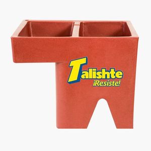 PILA PLASTICA 1 LAVADERO TALISHTE TERRACOTA IZQUIERDA