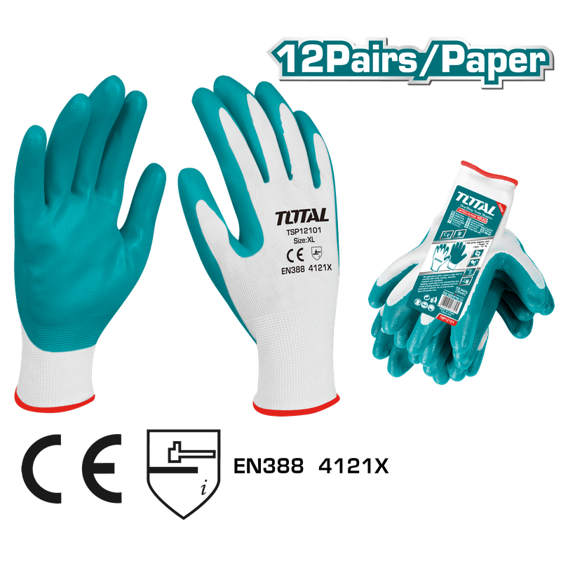 Guantes de Seguridad Con Nitrilo XL – Do it Center