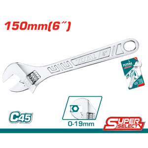 CANGREJO AJUSTABLE 6" CROMADO