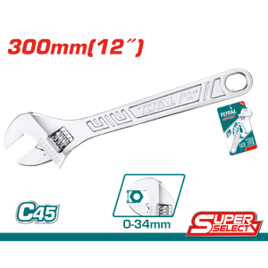 CANGREJO AJUSTABLE 12" CROMADO